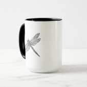 Dragonfly in stijl mok (Voorkant links)