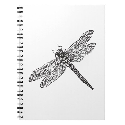 Dragonfly in stijl notitieboek (Voorkant)