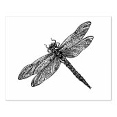 Dragonfly in stijl rubberstempel (Afrduk)