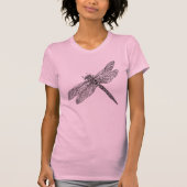 Dragonfly in stijl t-shirt (Voorkant)