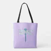Dragonfly in Stippen Tote Bag (Achterkant)