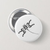 Dragonfly in Treble Ronde Button 5,7 Cm (Voorkant /achterkant)