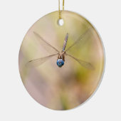 Dragonfly in vliegfoto keramisch ornament (Links)