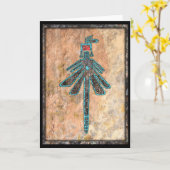 Dragonfly, Insect Mythology Kaart (Gele Bloem)