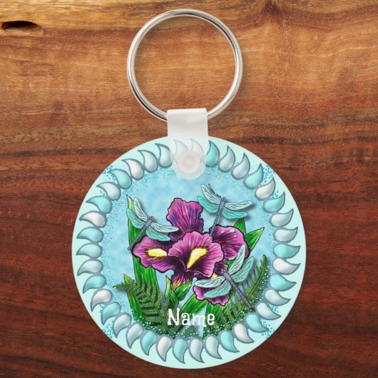 Dragonfly Iris Sleutelhanger (Voorkant)