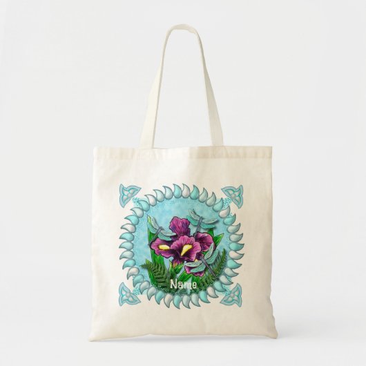Dragonfly Iris Tote Bag (Voorkant)