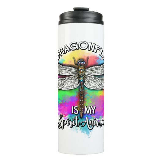Dragonfly is mijn geestdier thermosbeker (Voorkant)