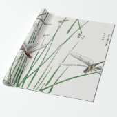 DRAGONFLY JAPANESE omlooppapier Cadeaupapier (Uitgerold)