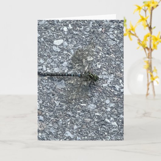 Dragonfly Kaart (Gele Bloem)