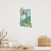 Dragonfly-kaart 6 poster (Keuken)