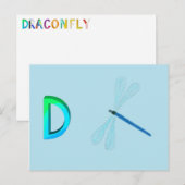 Dragonfly-Kaart Briefkaart (Voorkant / Achterkant)