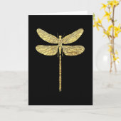 Dragonfly-Kaart Kaart (Gele Bloem)