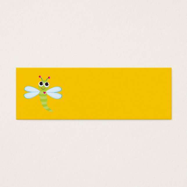 Dragonfly-Kaart Mini Visitekaartjes (Voorkant)