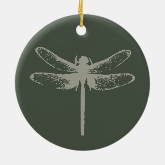 Dragonfly Keramisch Ornament (Achterkant)