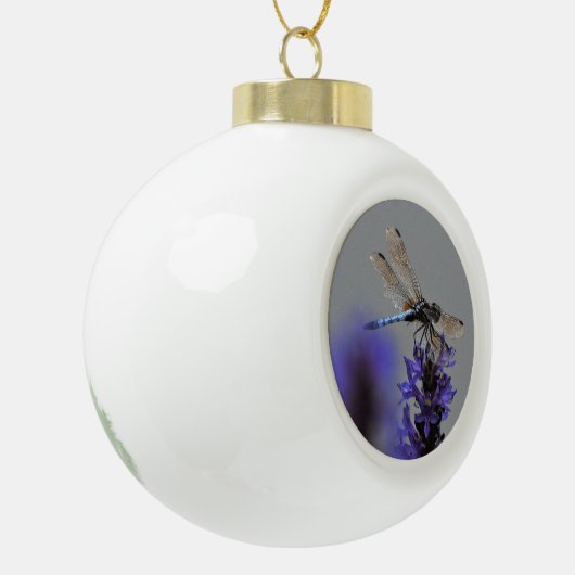 Dragonfly Keramische Bal Ornament (Links)