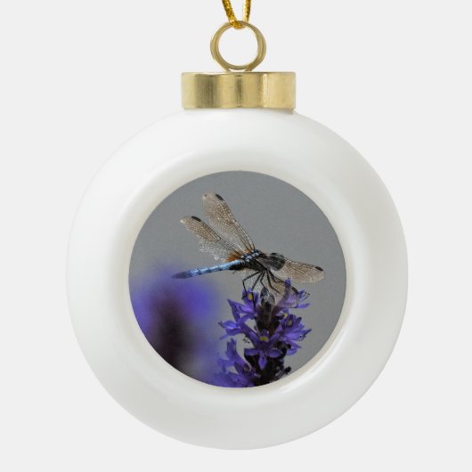 Dragonfly Keramische Bal Ornament (Voorkant)