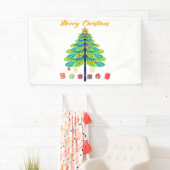 Dragonfly kerstboom - cadeautjes spandoek (Insitu)