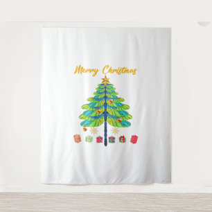 Dragonfly kerstboom - cadeautjes wandkleed