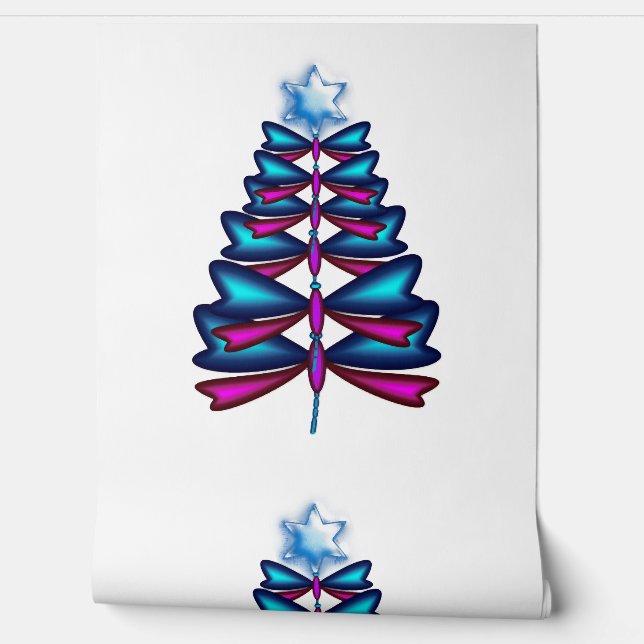 Dragonfly Kerstboom Dragonfly Kerstboom Behang (Afrollen)