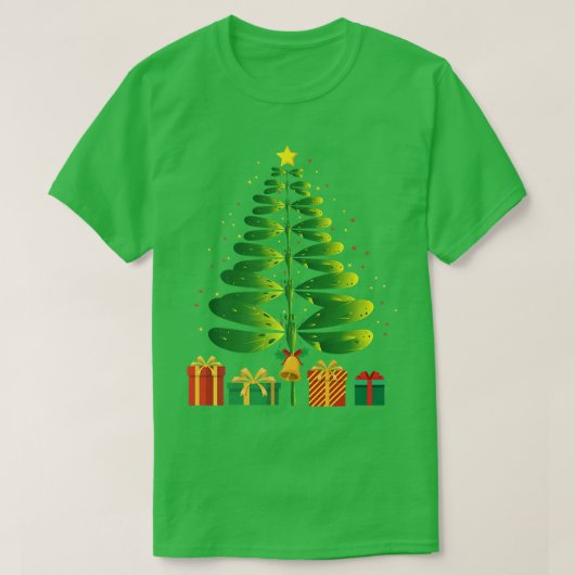 Dragonfly kerstboom Funny Xmas Entomoloog E T-shirt (Design voorkant)