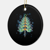 Dragonfly kerstboom keramisch ornament (Links)