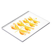 Dragonfly Kerstboom Kleurrijke Xmas Insect Notitieboek (Linkerzijde)