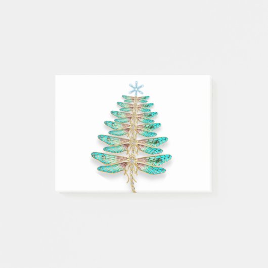 Dragonfly Kerstboom Post-it® Notes (Voorkant)