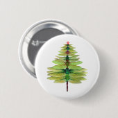 dragonfly kerstboom ronde button 5,7 cm (Voorkant /achterkant)