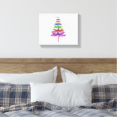 Dragonfly kerstboom Shirt Insect Lover Xmas C Canvas Afdruk (Insitu (Slaapkamer))