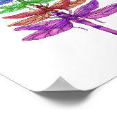 Dragonfly kerstboom Shirt Insect Lover Xmas C Poster (Hoek)