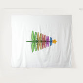 Dragonfly kerstboom Shirt Insect Lover Xmas C Wandkleed (Voorkant (horizontaal))