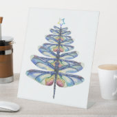 Dragonfly Kerstmis Reclamebord Met Voetstuk (Insitu)