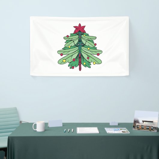 Dragonfly Kerstmis Spandoek (Beurs)