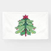 Dragonfly Kerstmis Spandoek (Horizontaal)