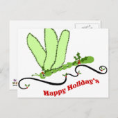 Dragonfly-kerstpostkaart Feestdagenkaart (Voorkant / Achterkant)