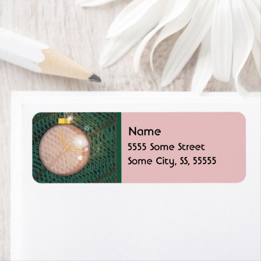 Dragonfly-kerstversiering Etiket (Insitu)