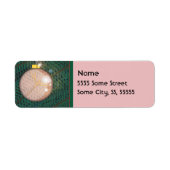 Dragonfly-kerstversiering Etiket (Voorkant)