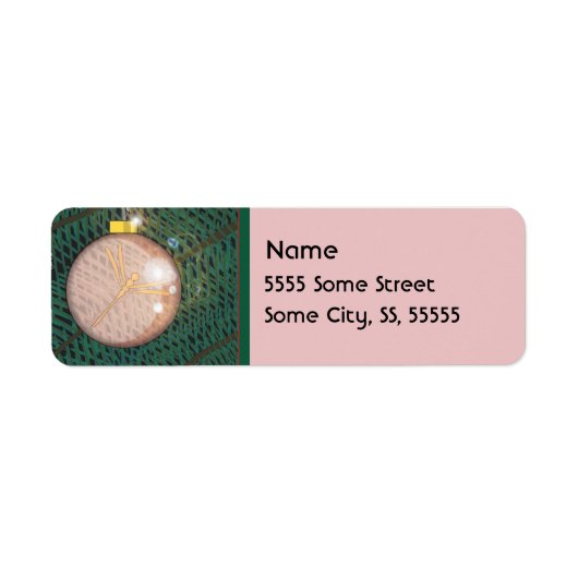 Dragonfly-kerstversiering Etiket (Voorkant)