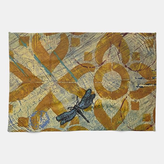 Dragonfly keukenhanddoek (Horizontaal)