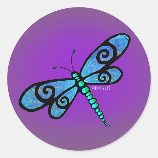 Dragonfly KiniArt Stickers (Voorkant)