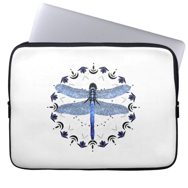 Dragonfly Kleding Dragonfly Sweatshirt Mandala Laptop Sleeve (Voorkant)