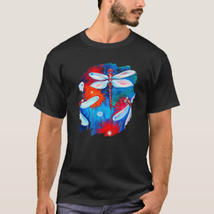 Dragonfly-kleur Dragonflies maken artiest T-shirt