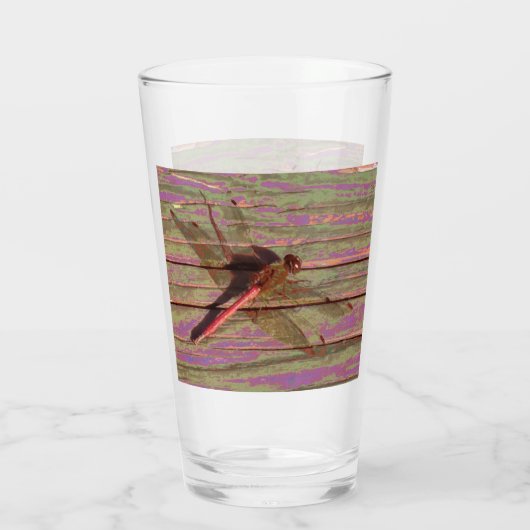Dragonfly kleurig glas (Achterkant)