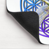 Dragonfly | kleurrijke bloem | chakra zen muismat (Hoek)