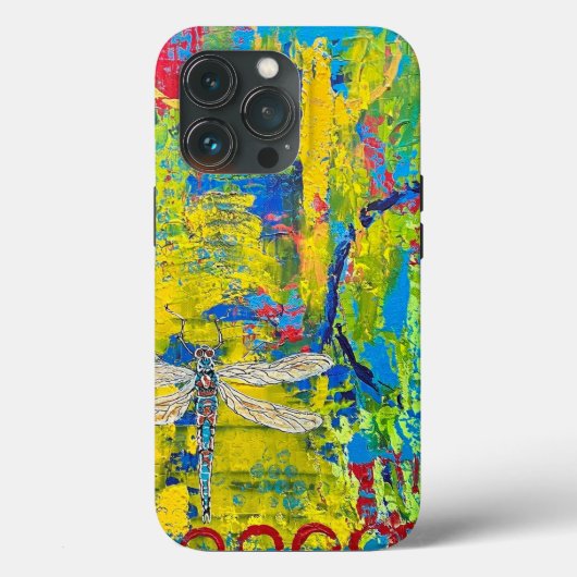 Dragonfly kleurrijke iPhone / iPad hoesje (Achterkant)