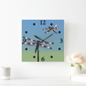 Dragonfly-klok Vierkante Klok (Huis)