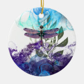 Dragonfly-kunst Keramisch Ornament (Voorkant)