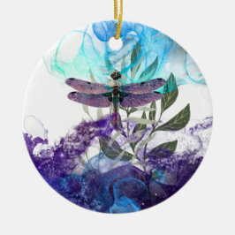 Dragonfly-kunst Keramisch Ornament