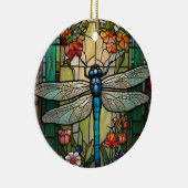 Dragonfly kunst schilderij botanische boho chique  keramisch ornament (Rechts)