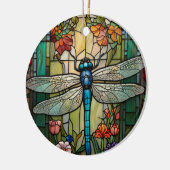 Dragonfly kunst schilderij botanische boho chique  keramisch ornament (Links)
